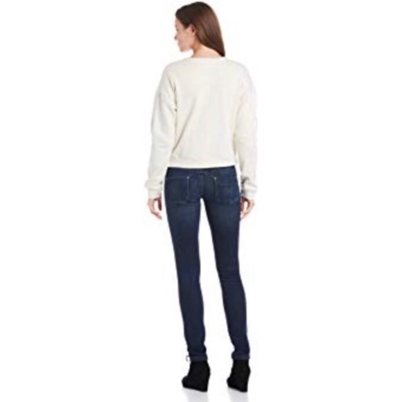 Kut from the Kloth Knit Two Tone Color Block Cotton Blend Moto Jacket EUC Size M - Picture 3 of 9